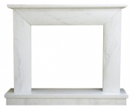 Kominek portalowy Modena biały marmur wymiary (szer/wys/głęb): 145/119/30